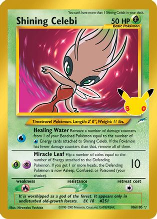 Shining Celebi (106/null) - ME 30th Celebration Classic Collection Holofoil - Classic Collection