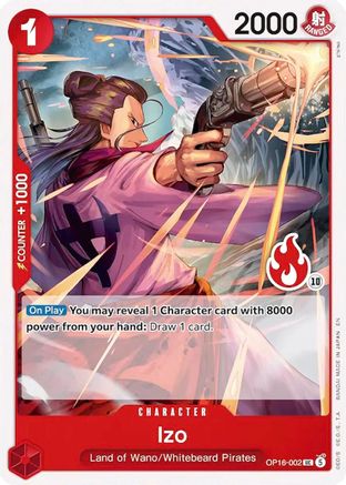 (OP16-002) Izo (Ace Deck) - Set Sail Deck Set - Normal