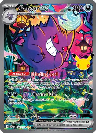 Gengar ex (154/128) - ME 30th Celebration Holofoil - Special Illustration Rare