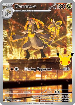 Kommo-o (143/128) - ME 30th Celebration Holofoil - Illustration Rare