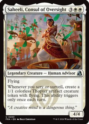Saheeli, Consul of Oversight (FRA-203) - Reality Fracture Foil