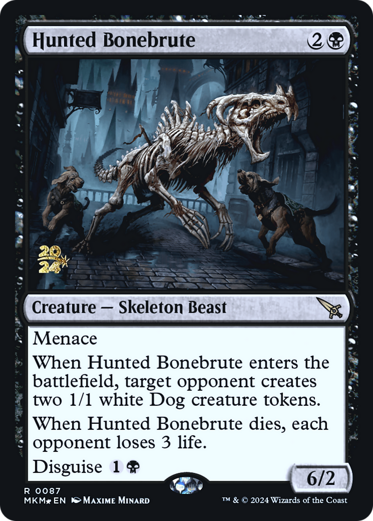 Hunted Bonebrute (PRE-87S) - Murders at Karlov Manor Promos Foil