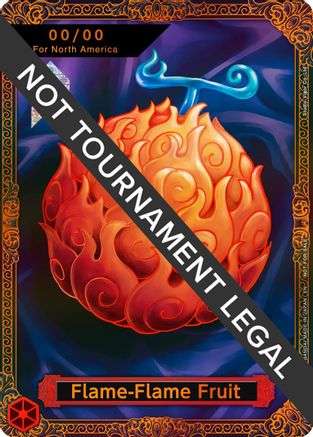 Flame-Flame Fruit Trophy Card (Flame-Flame Fruit Coliseum) - One Piece Promotion Cards - Foil