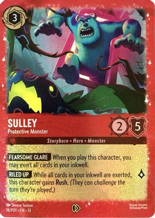 (018) Sulley - Protective Monster - Disney Lorcana Promo Cards Holofoil
