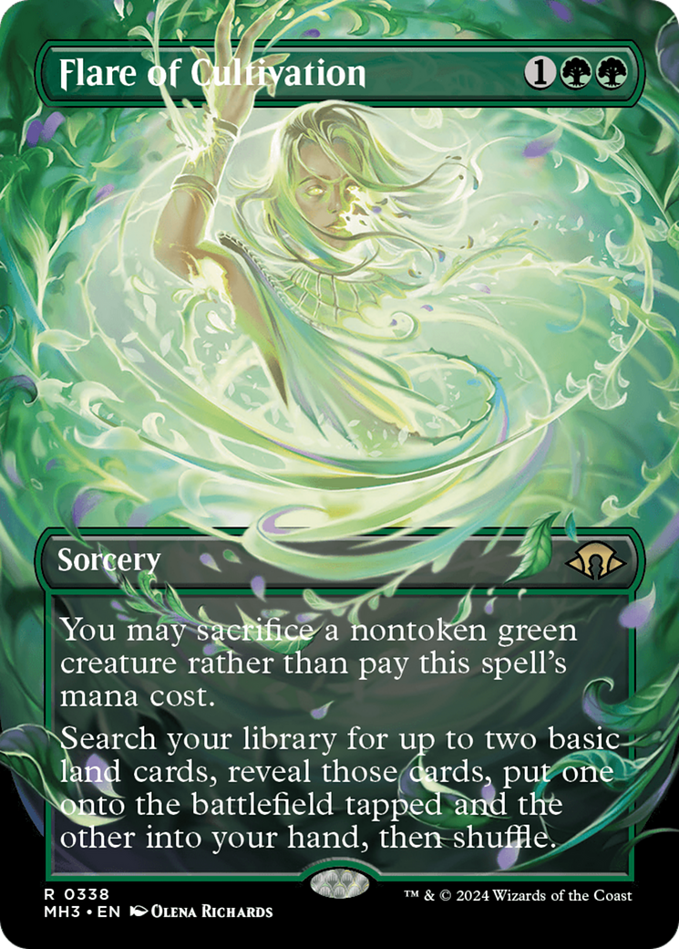 Flare of Cultivation (Borderless) (MH3-338) - Modern Horizons 3 (Borderless)