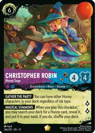 (246/207) Christopher Robin - Hunny Sage - Illumineer's Quest: The Great Hunny Rescue Cold Foil