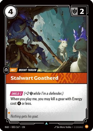 (083/167) Stalwart Goatherd - Radiance Foil