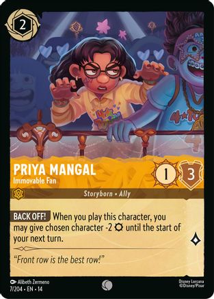 (007/204) Priya Mangal - Immovable Fan - Hyperia City Cold Foil
