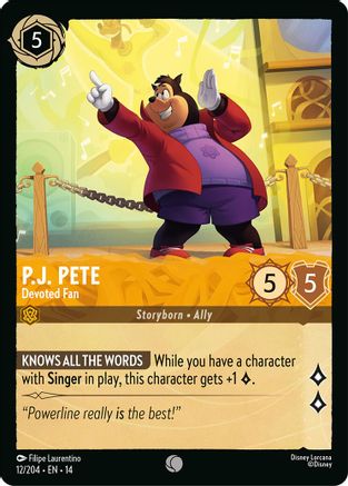 (012/204) P.J. Pete - Devoted Fan - Hyperia City Normal