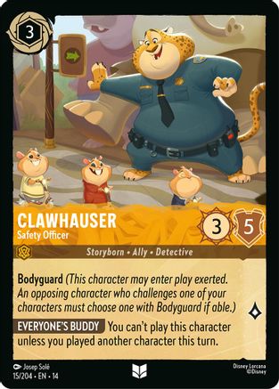 (015/204) Clawhauser - Safety Officer - Hyperia City Cold Foil