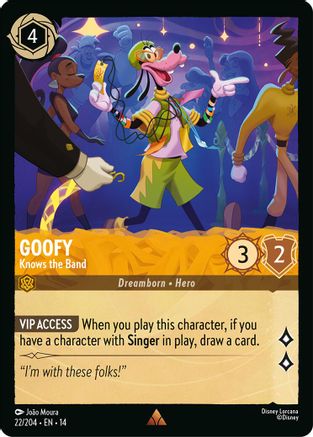 (022/204) Goofy - Knows the Band - Hyperia City Normal