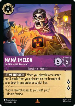 (051/204) Mama Imelda - No-Nonsense Ancestor - Hyperia City Cold Foil