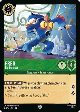 (091/204) Fred - Big Stomper - Hyperia City Cold Foil