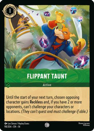 (098/204) Flippant Taunt - Hyperia City Normal