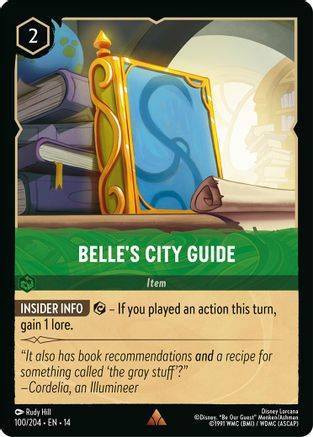 (100/204) Belle's City Guide - Hyperia City Cold Foil