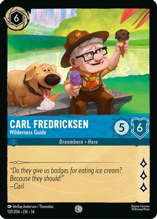 (137/204) Carl Fredricksen - Wilderness Guide - Hyperia City Cold Foil