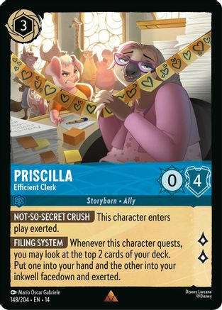 (148/204) Priscilla - Efficient Clerk - Hyperia City Cold Foil