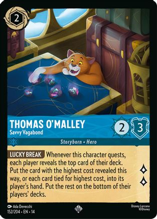 (152/204) Thomas O'Malley - Savvy Vagabond - Hyperia City Cold Foil