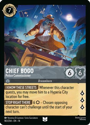 (183/204) Chief Bogo - Police Commissioner - Hyperia City Cold Foil