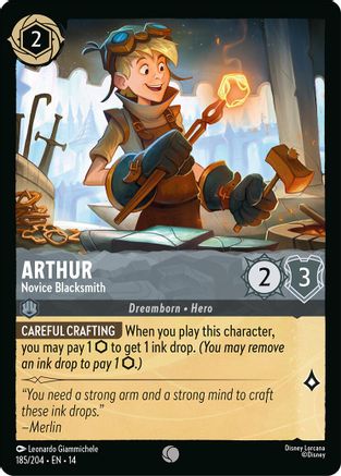 (185/204) Arthur - Novice Blacksmith - Hyperia City Cold Foil