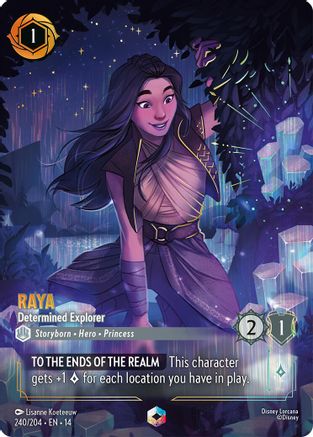 (240/204) Raya - Determined Explorer (Enchanted) - Hyperia City Holofoil