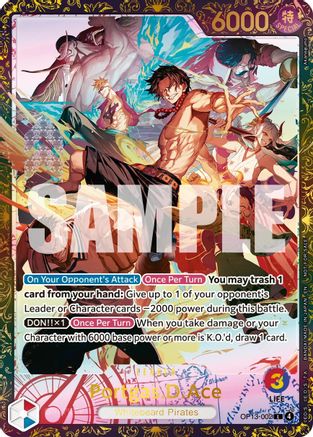 (OP13-002) Portgas.D.Ace (Large Scale Extra Grand Battle 2026) - One Piece Promotion Cards - Foil