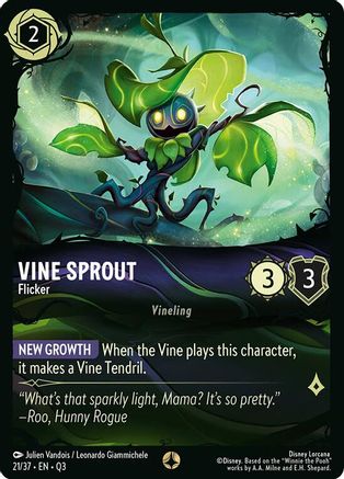 (021/37) Vine Sprout - Flicker - Illumineer's Quest: The Great Hunny Rescue Normal