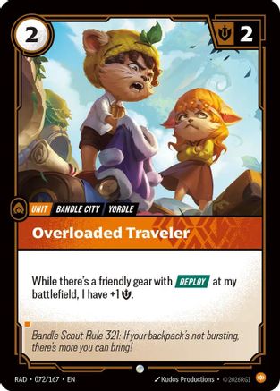 (072/167) Overloaded Traveler - Radiance Foil