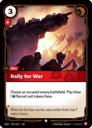 (007/167) Rally for War - Radiance Foil