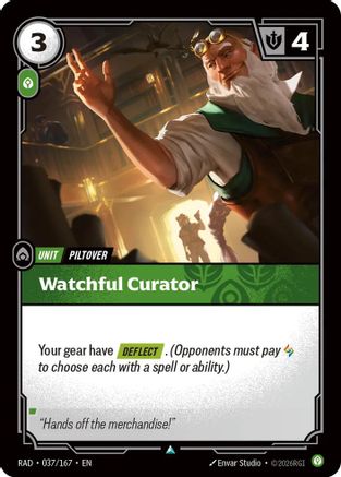 (037/167) Watchful Curator - Radiance Foil