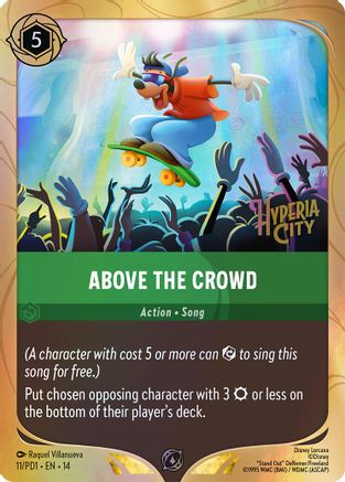 (011) Above the Crowd - Disney Lorcana Promo Cards Holofoil