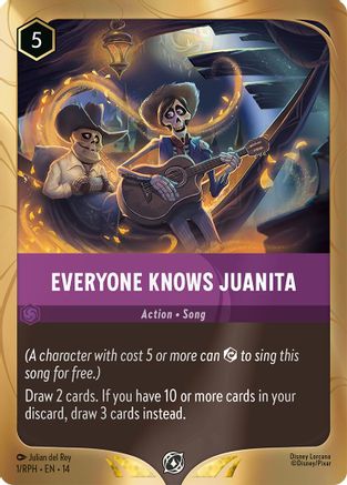 (001) Everyone Knows Juanita - Disney Lorcana Promo Cards Holofoil