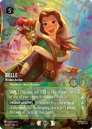 (003) Belle - Hidden Archer - Disney Lorcana Promo Cards Holofoil