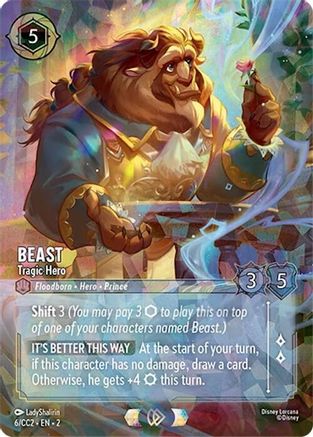 (006) Beast - Tragic Hero - Disney Lorcana Promo Cards Holofoil