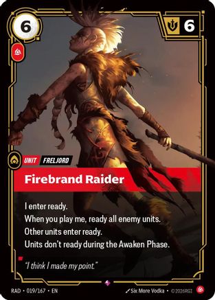(019/167) Firebrand Raider - Radiance Foil