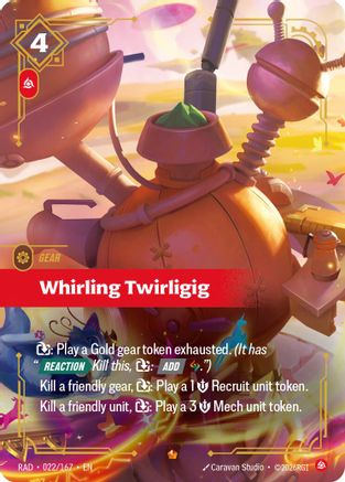 (022/167) Whirling Twirligig - Radiance Foil