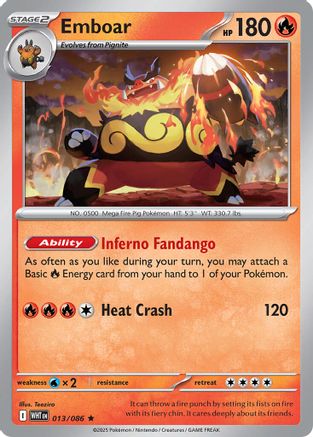 Emboar (13/086) - Deck Exclusives - Rare