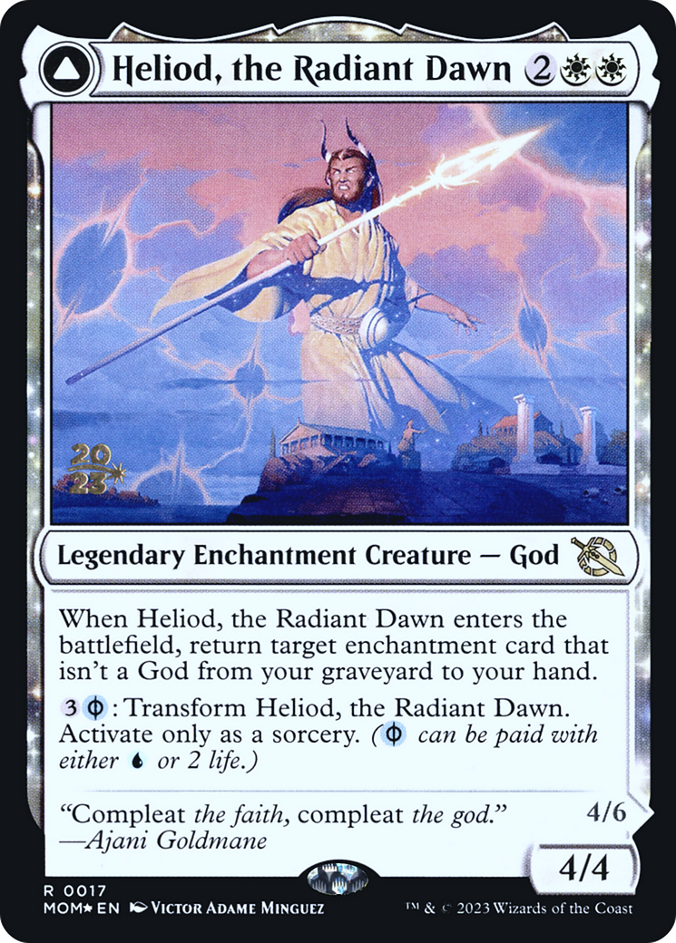 Heliod, the Radiant Dawn (PRE-017) - March of the Machine Promos Foil