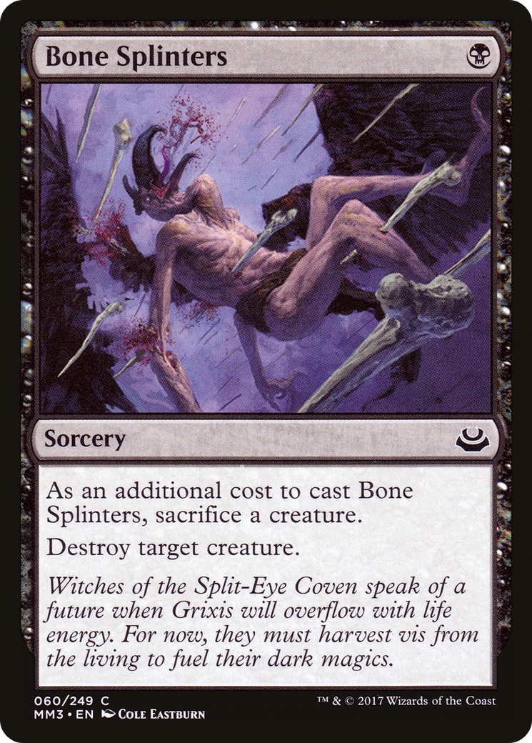 Bone Splinters (MM3-060) - Modern Masters 2017 Foil