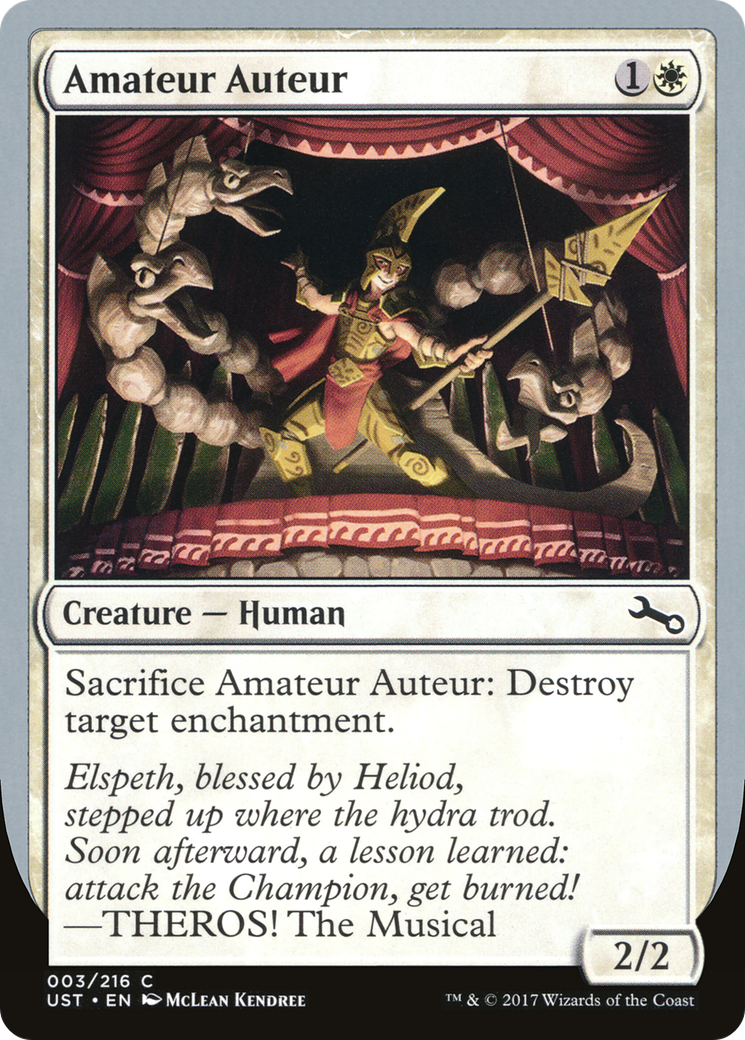 Amateur Auteur (C) (UST-03C) - Unstable Foil