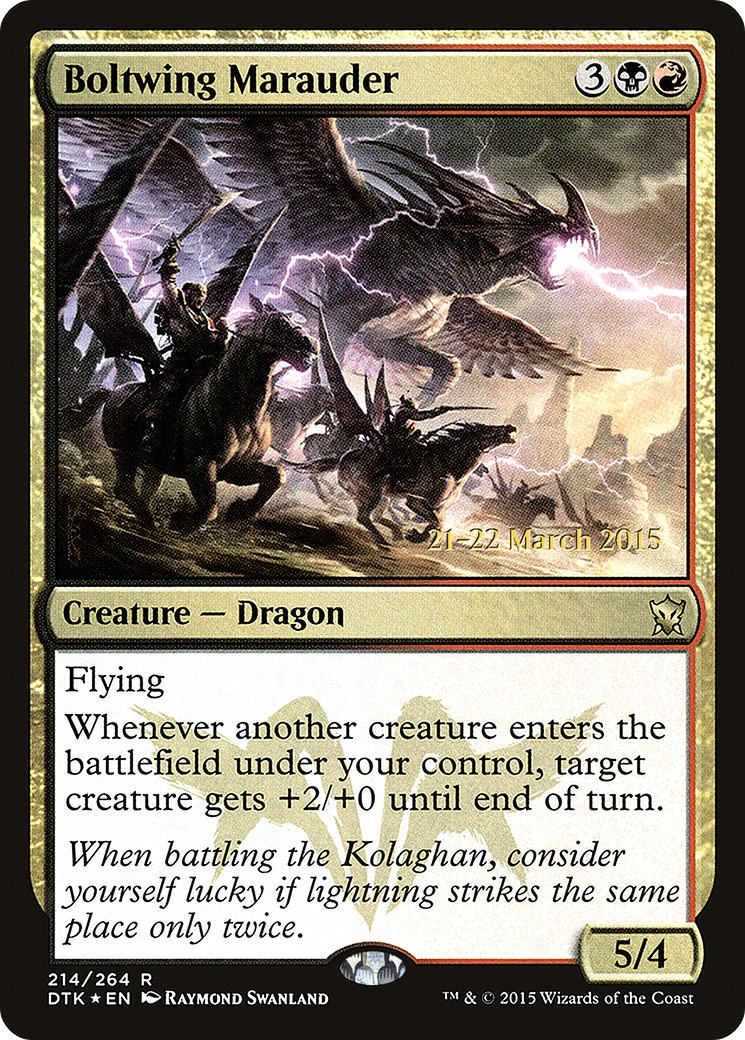 Boltwing Marauder (PRE-214S) - Dragons of Tarkir Promos (Prerelease) Foil