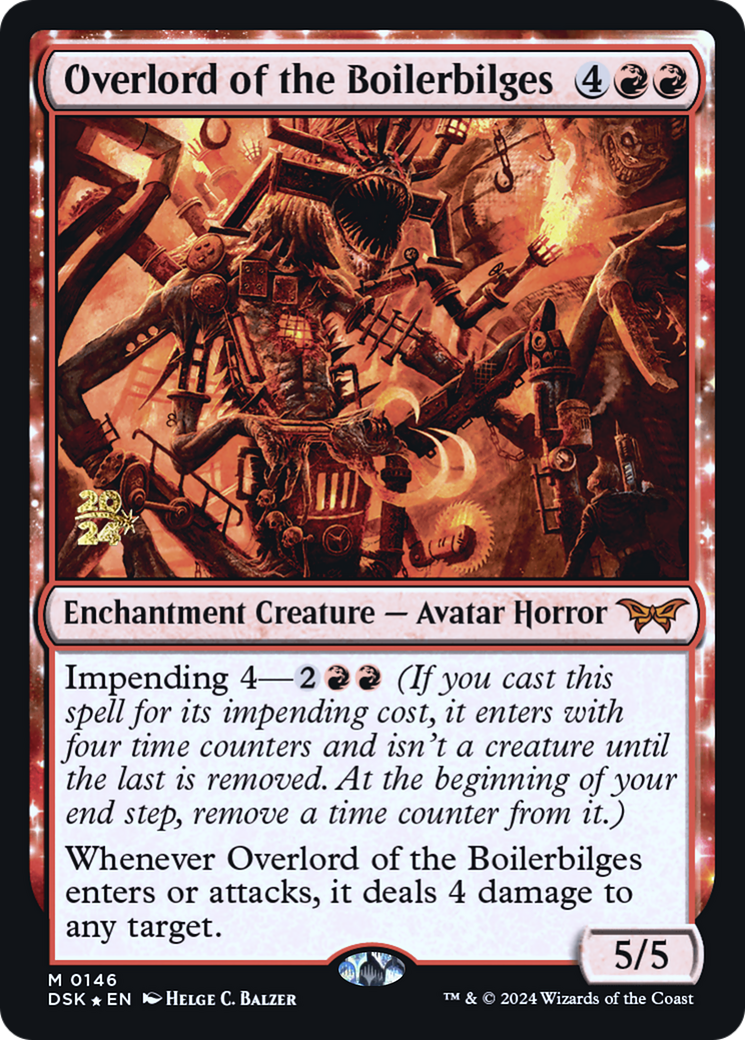 Overlord of the Boilerbilges (PRE-146) - Duskmourn: House of Horror Promos Foil