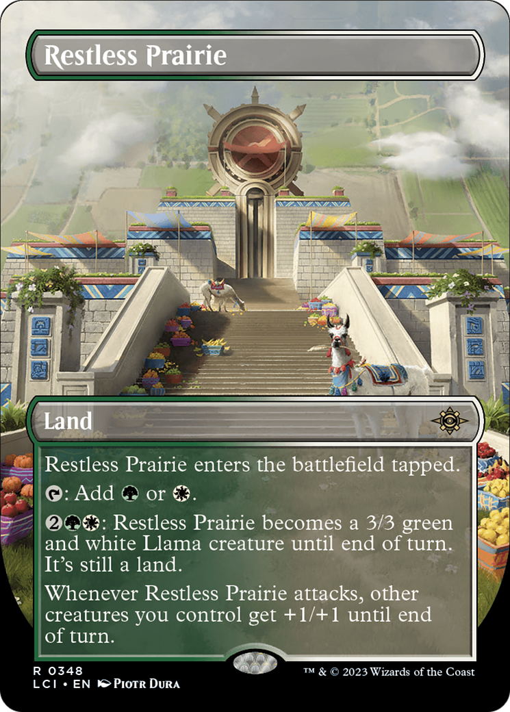 Restless Prairie (Borderless) (LCI-348) - The Lost Caverns of Ixalan (Borderless) Foil