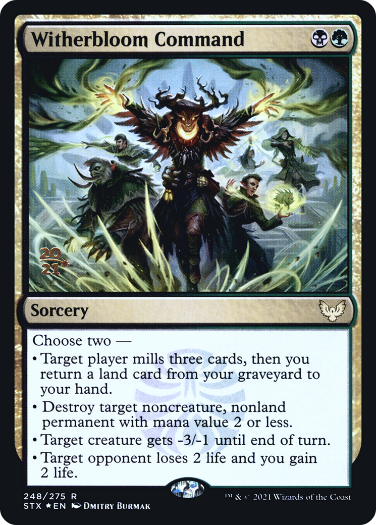Witherbloom Command (PRE-248S) - Strixhaven: School of Mages Promos (Prerelease) Foil
