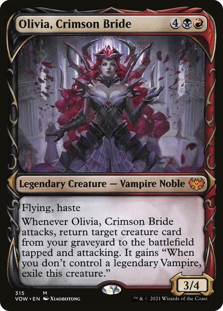 Olivia, Crimson Bride (Showcase) (VOW-315) - Innistrad: Crimson Vow: (Showcase)