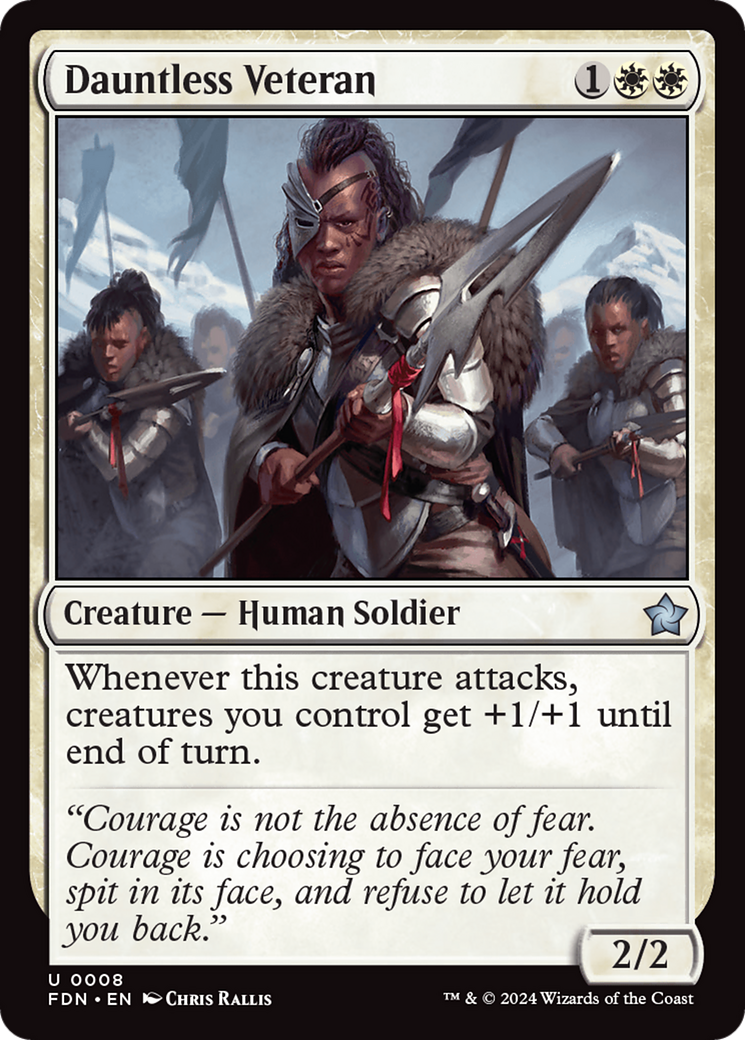 Dauntless Veteran (FDN-008) - Foundations - Foil