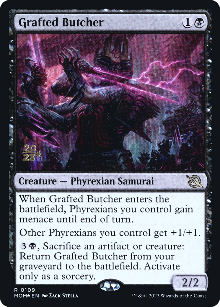 Grafted Butcher (PRE-109S) - March of the Machine Promos (Prerelease) Foil