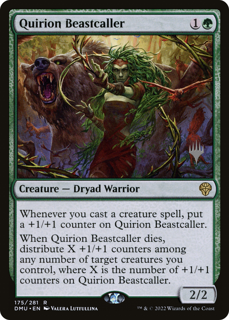 Quirion Beastcaller (PPDMU-175P) - Dominaria United Promos (Promo Pack) Foil