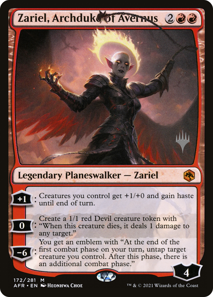 Zariel, Archduke of Avernus (PPAFR-172P) - Adventures in the Forgotten Realms Promos Foil (Promo Pack)