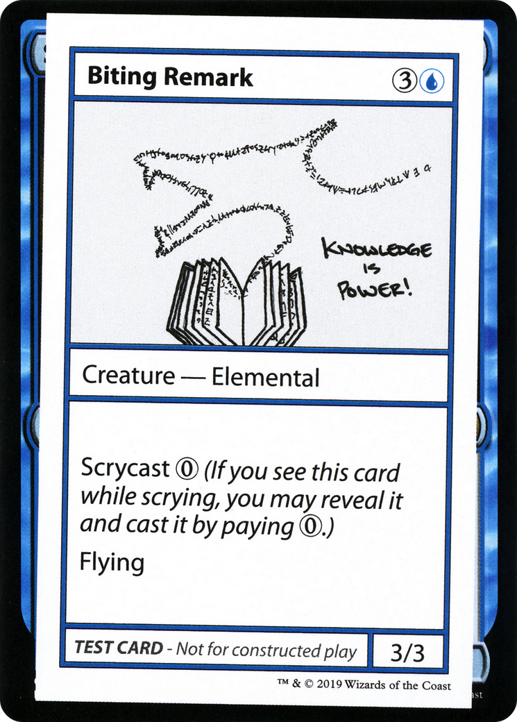 Biting Remark (CMB1-017) - Mystery Booster Playtest Cards 2021